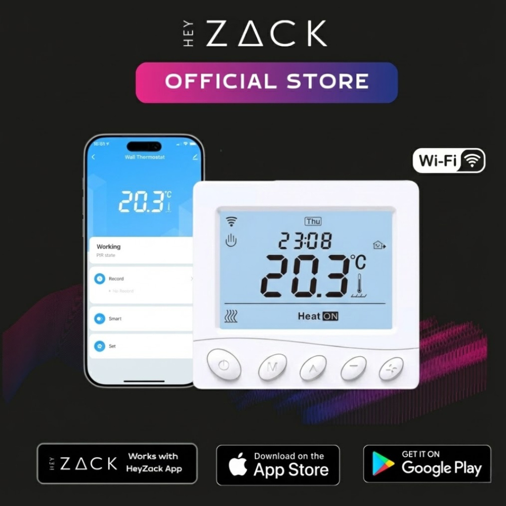 Wall Thermostats - Water/Gas boiler (on/off relay), NC 3A / NO 5A