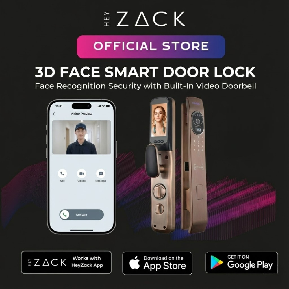 3D face+video doorbell Smart  Automatic lock