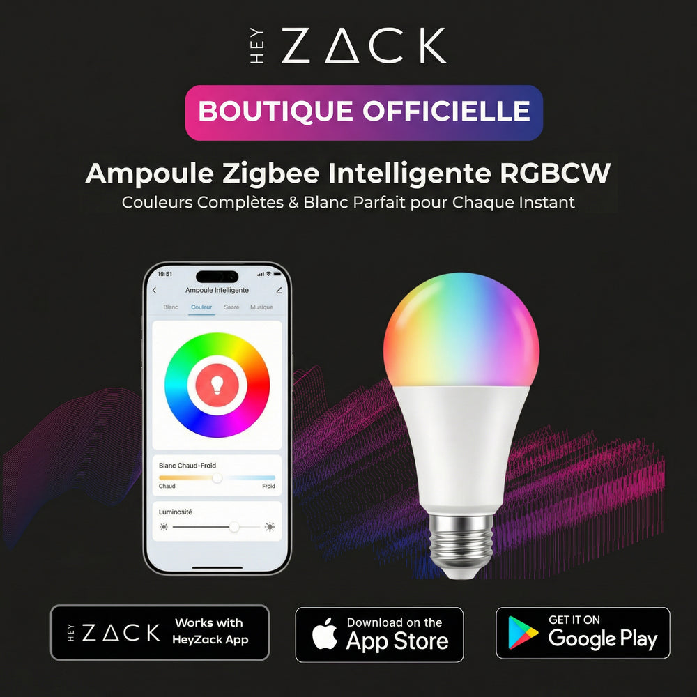 Ampoule intelligente Zigbee RGBCW
