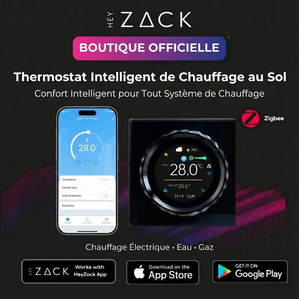 Chauffage au sol électrique/chauffage au sol à eau/fournaise au gaz Tuya Zigbee