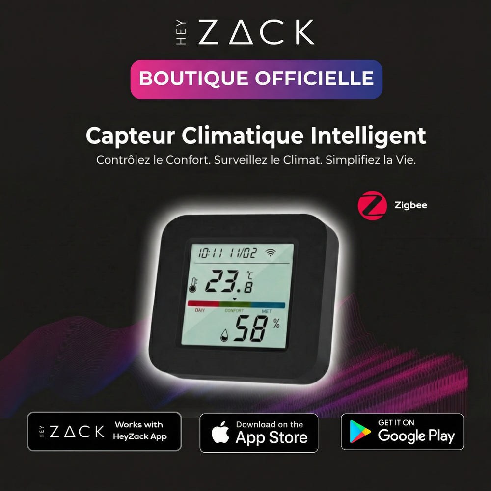 Capteur intelligent d'humidité et de température avec IR (Zigbee)