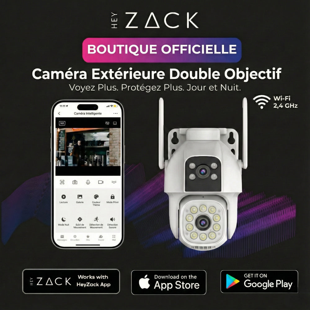 Caméra extérieure filaire (double objectif)