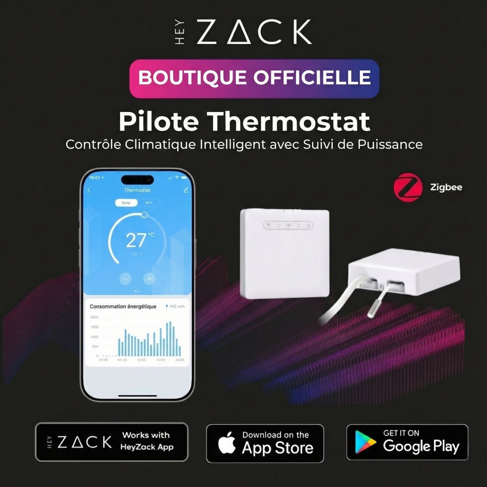 Thermostat pilote (Zigbee, Power Meter)
