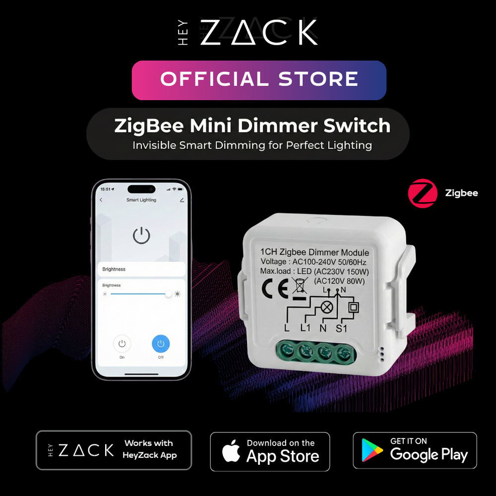 ZigBee mini dimmer switch N&L wire 1 CH