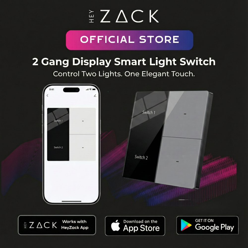 2 Gang Display Light switch