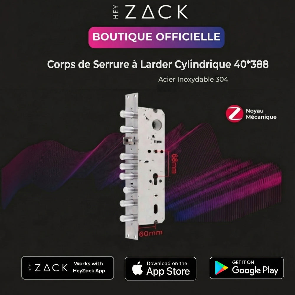 Mortaise cylindrique 40*388 (entièrement en acier inoxydable 304)