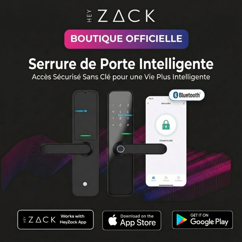 Serrure de porte intelligente avec fonction Bluetooth
