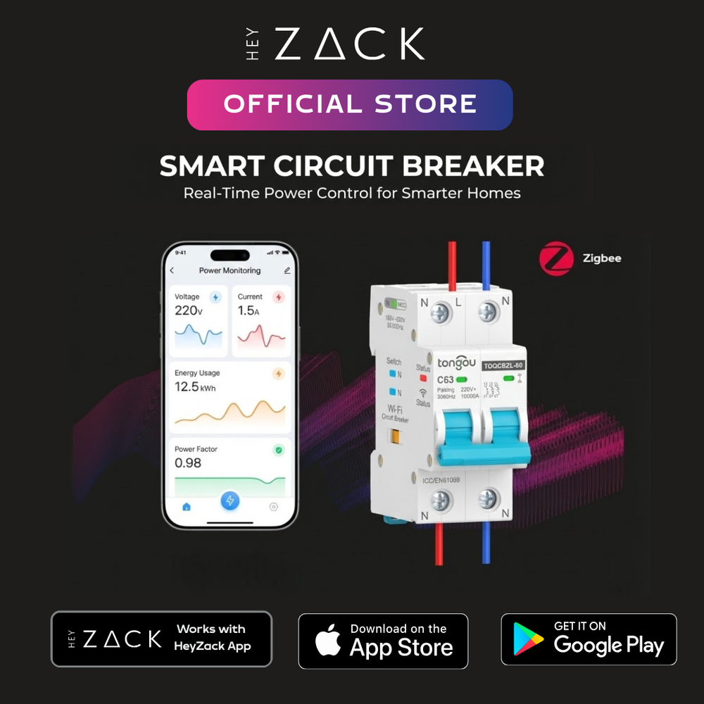 2P Breaker Zigbee with power monitering