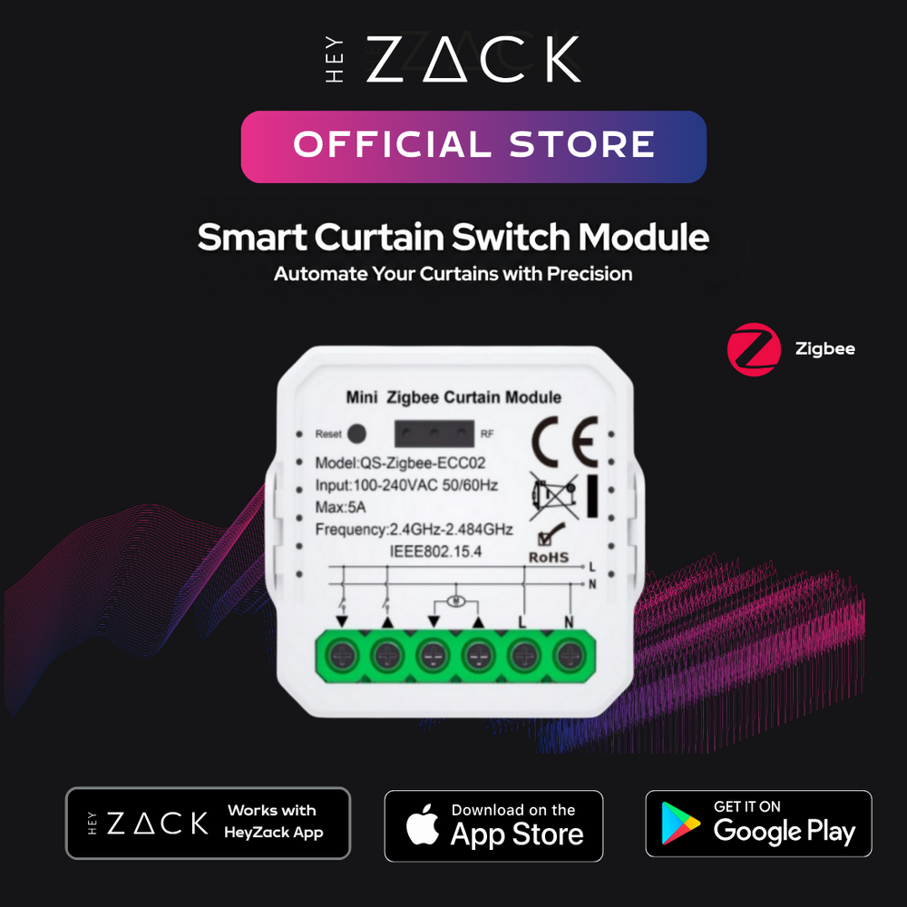 Smart Curtain Switch Module Zigbee ( 2 Channel)