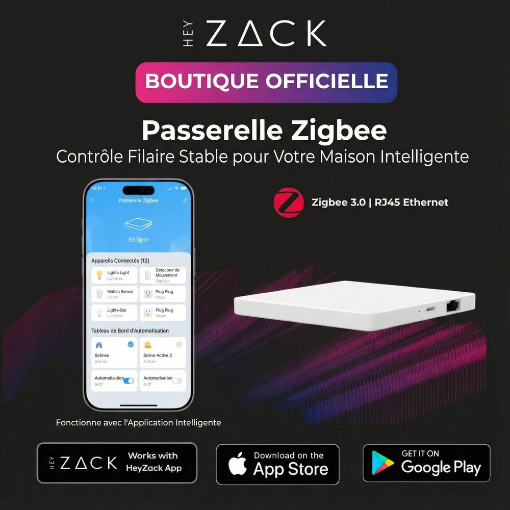 Passerelle ZIGBEE (port RJ45 filaire)