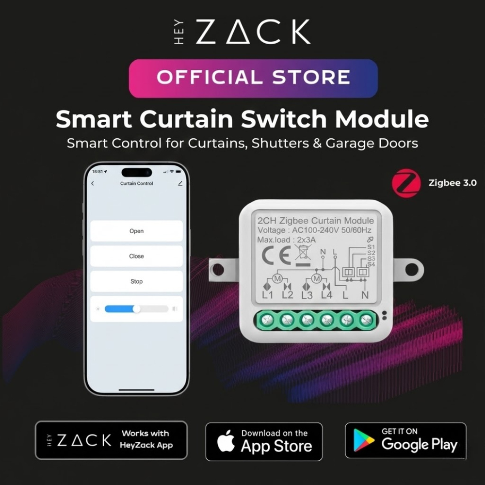 Smart Curtain Switch Module Zigbee