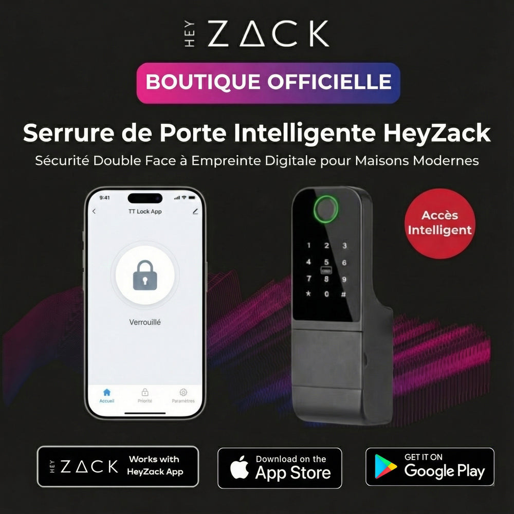 Serrure à empreinte digitale double face intégrée (verrouillage en tête de taureau)