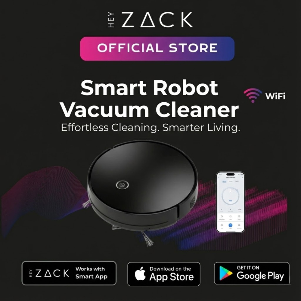 Robot Vacuum Cleaner with Dustbag (Slim Model)