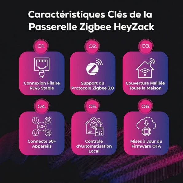 Passerelle ZIGBEE (port RJ45 filaire)