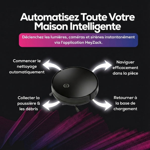 Aspirateur robot avec sac à poussière (modèle mince)