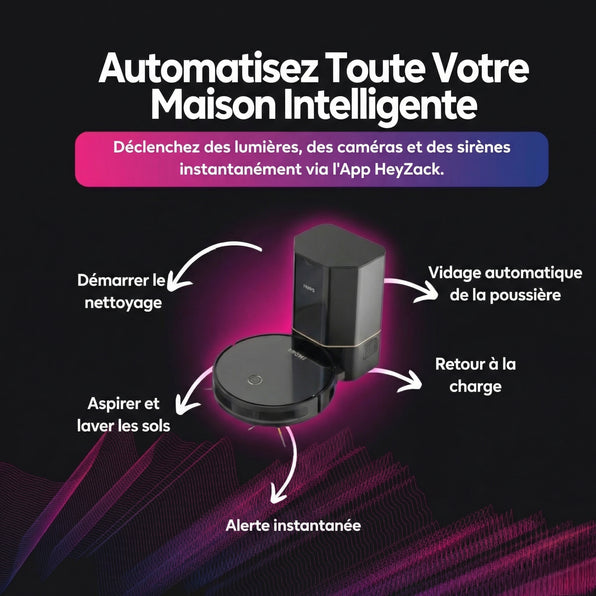 Aspirateur robot avec sac à poussière et station de collecte